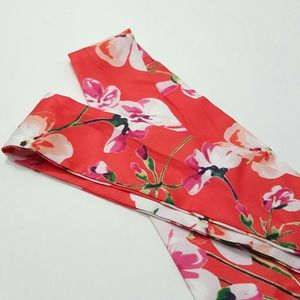 EUC Flower Scarves 2 Pieces Handbag & Headband